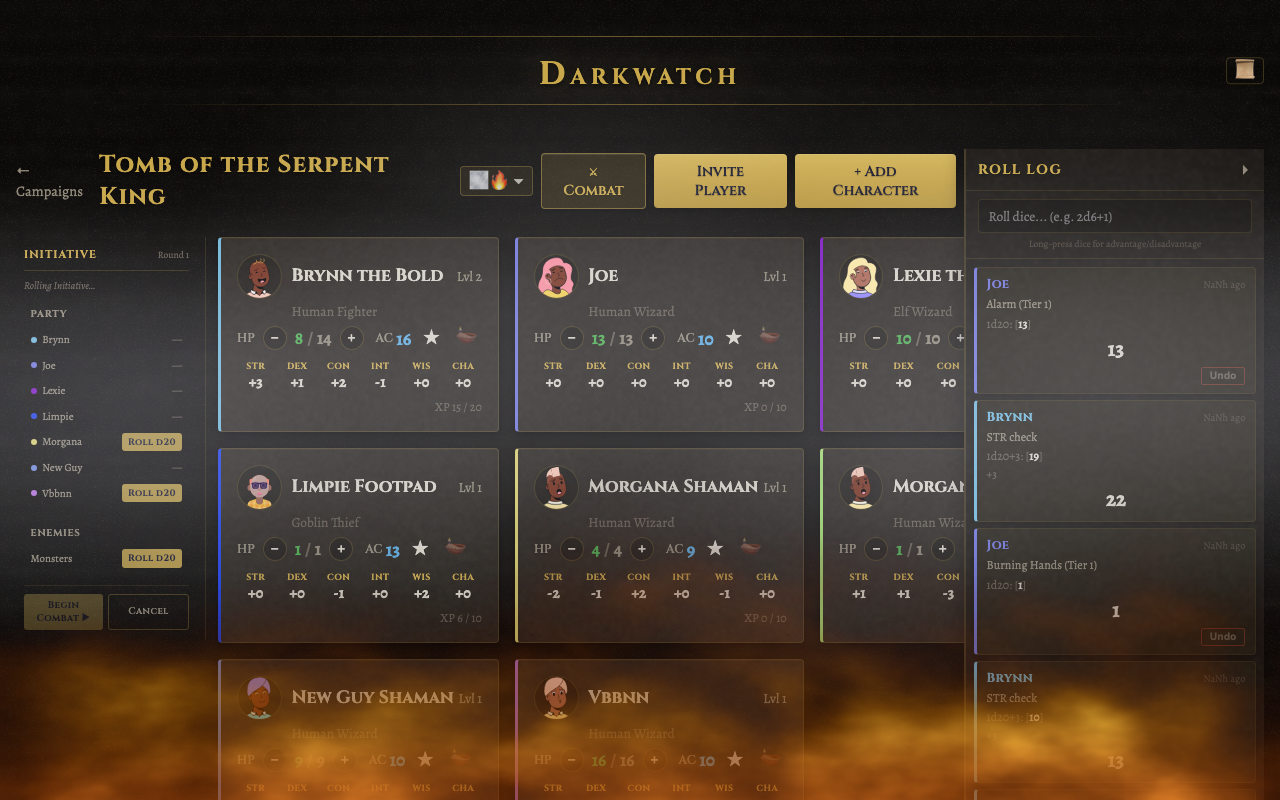 Atmospheric fog effect covering the campaign view